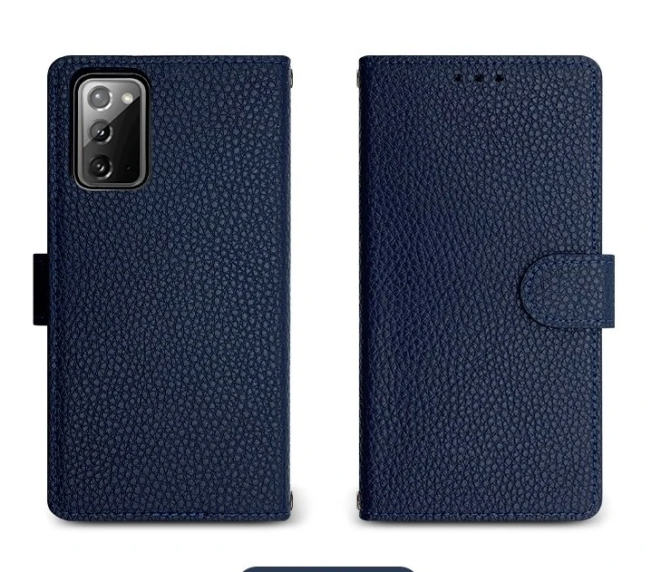 LG Q9 LM-Q925S / LM-Q925K / LM-Q925L 케이스 천연가죽 오플 앞면의 닫힌 탭과 뒷면의 탭 연결부